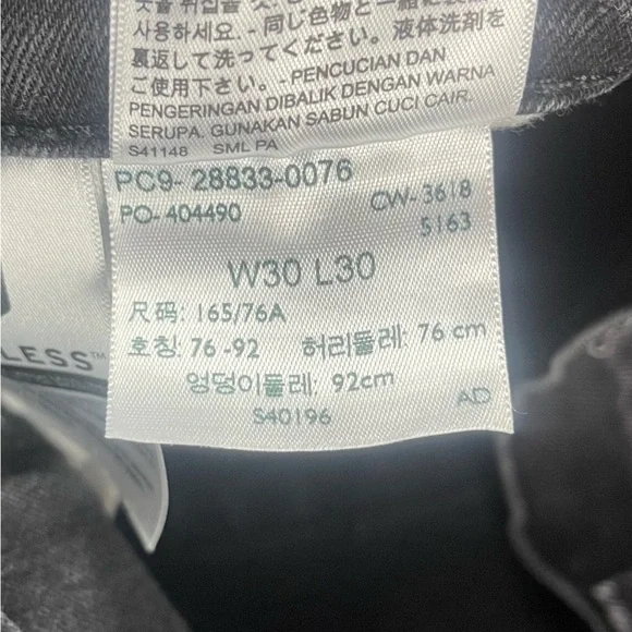 LEVI'S DENIM 512 BLACK - Picture 12 of 12